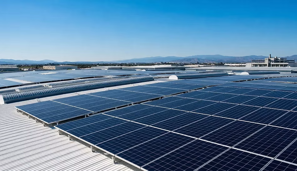 ระบบ Solar Rooftop บนหลังคาอาคารธุรกิจ